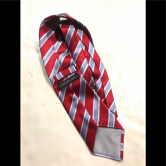 Countess Mara Red Blue Striped Tie - Picture 1 of 7